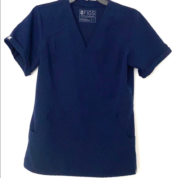 figs flores peplum top